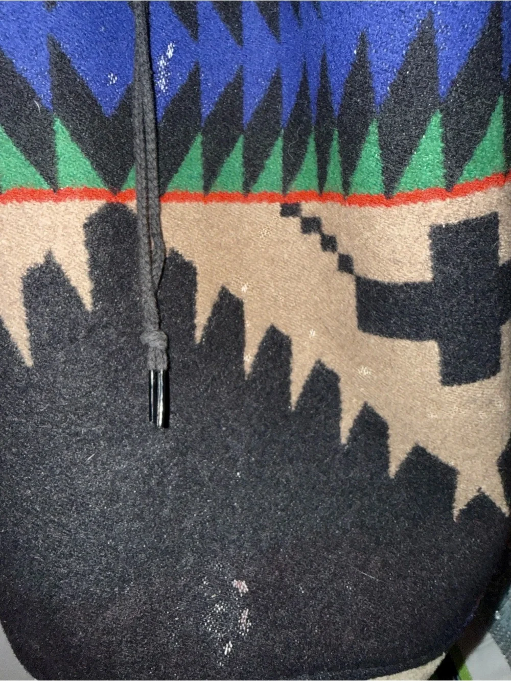Pendleton High Grade Western Wear drawstring bag is a vintage wool piece
